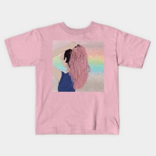 ombre girl Kids T-Shirt